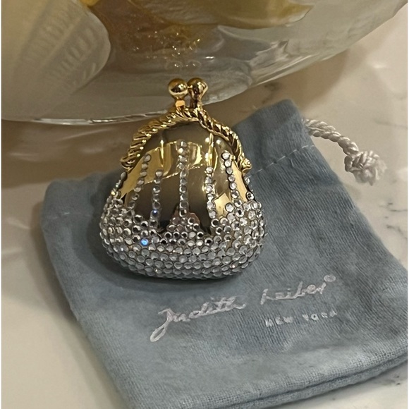 JUDITH LEIBER Swarovski Crystal Mini Purse Pill Case - Picture 5 of 16